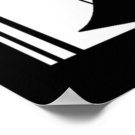 Poster ART DECO LADY Black White (Hoek)