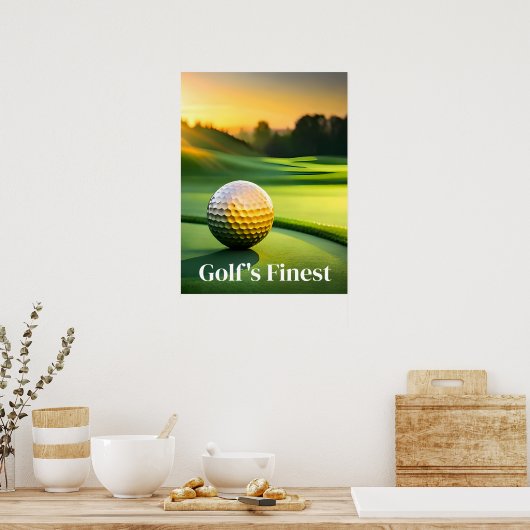 Poster Art Golf's Finest (Keuken)