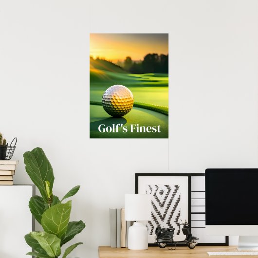 Poster Art Golf's Finest (Thuiskantoor)