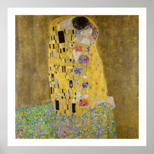 POSTER ART : GUSTAV KLIMT : DE KISS, 1907-08