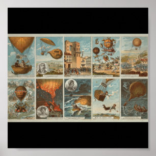 Poster- Art-Hot Air-ballonnen 10 Poster