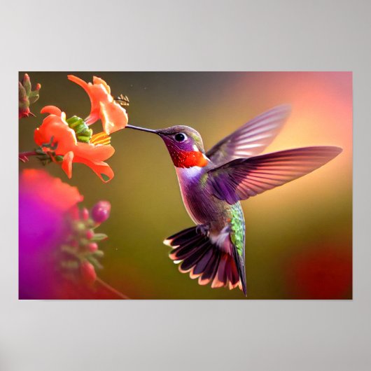 Poster Art Hummingbird (Voorkant)