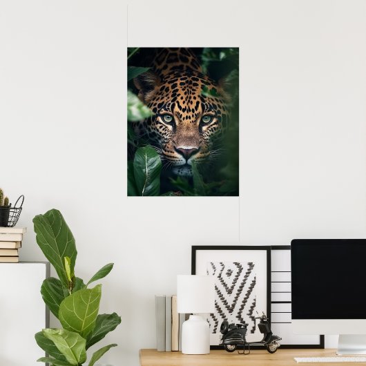 Poster Art Leopard (Thuiskantoor)