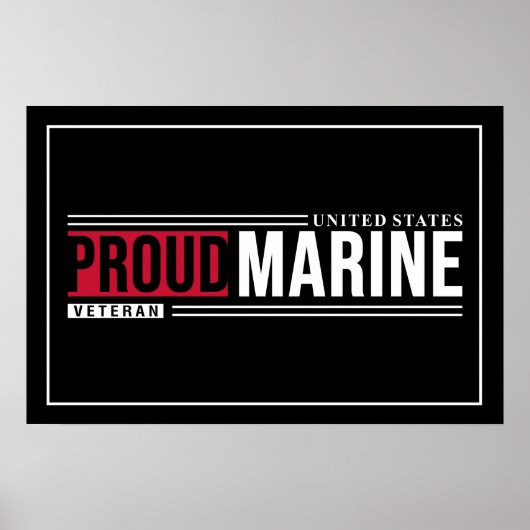 Poster Art Marine Veteran (Voorkant)