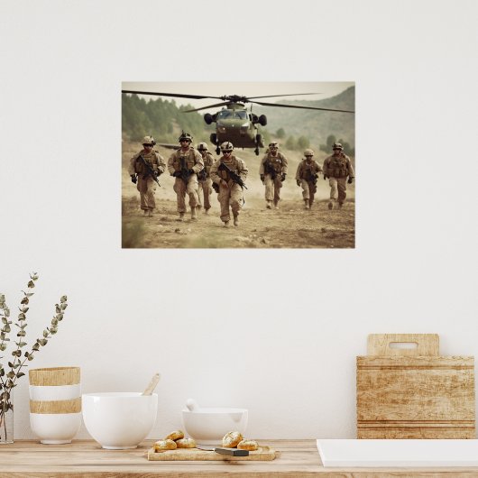 Poster Art Marines (Keuken)