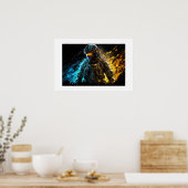 Poster Art Militair Persoon (Keuken)