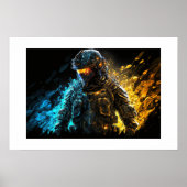 Poster Art Militair Persoon (Voorkant)