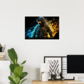 Poster Art Militair Persoon (Thuiskantoor)