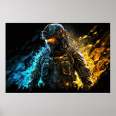 Poster Art Militair Persoon (Voorkant)