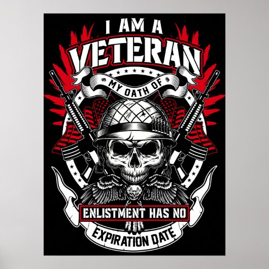 Poster Art Militaire Veteraan (Voorkant)