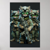 Poster Art Military Cats (Voorkant)