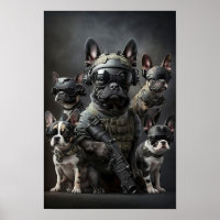 Poster Art Military Dogs