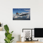 Poster Art Oorlogsvliegtuig (Thuiskantoor)