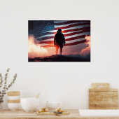 Poster Art Patriot Hero (Keuken)