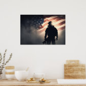 Poster Art Patriot Hero (Keuken)