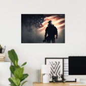 Poster Art Patriot Hero (Thuiskantoor)