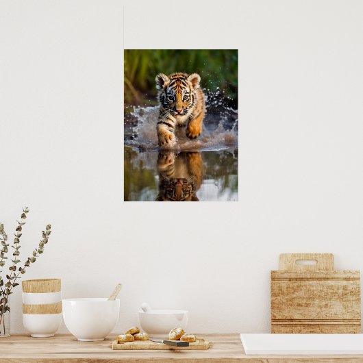 Poster Art Tiger Cub (Keuken)