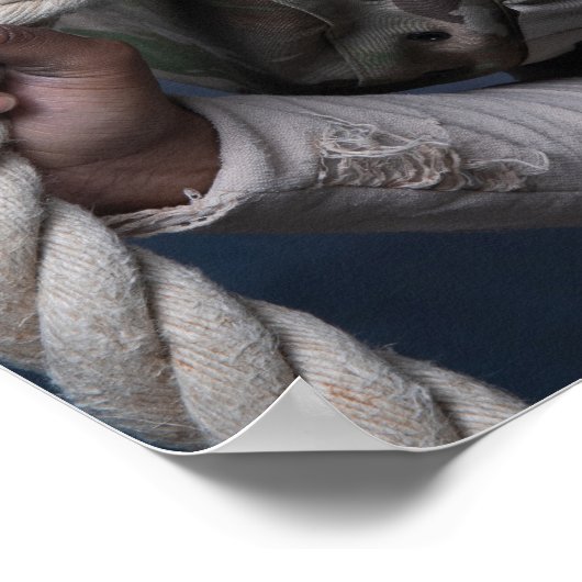 Poster Art Vrouw Soldaat (Hoek)