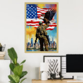 Poster Art Watchman Soldaat (Thuiskantoor)