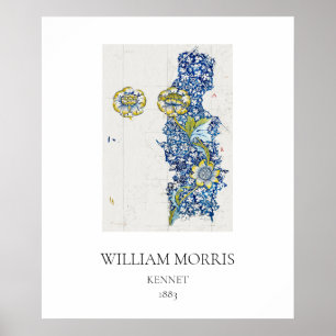 POSTER ART : WILLIAM MORRIS : KENNET : 1883