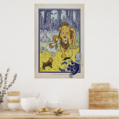 POSTER ART - WIZARD OF OZ - DOROTHY COWARDLY LION (Keuken)