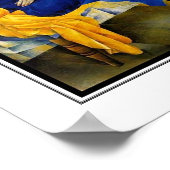 Poster  Art Woman Blue Akhmatova_1914 (Hoek)