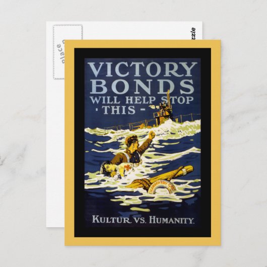 Poster Art WWI Briefkaart (Voorkant / Achterkant)