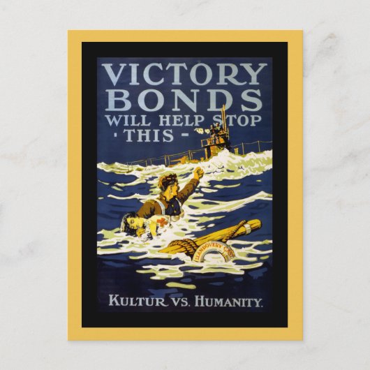 Poster Art WWI Briefkaart (Voorkant)