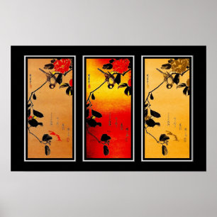 Poster Asian Art Utagawa Hiroshige Japan 3