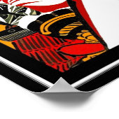 Poster Asian  Art Utagawa Kunimasa Japan (Hoek)