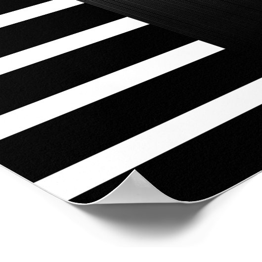 Poster Asian Red Black White Bamboo Floral (Hoek)