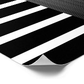 Poster Asian Red Black White Bamboo Floral 3 (Hoek)