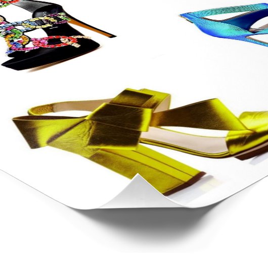 Poster Assepoester-citroenkoetsen - hakpompen (Hoek)