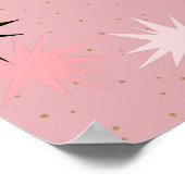 Poster "Atomic Pink Starbursts" (Hoek)