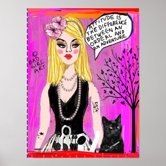 POSTER-Attitude is het verschil tussen een order Poster (Voorkant)