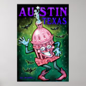 Poster Austin Texas (Voorkant)