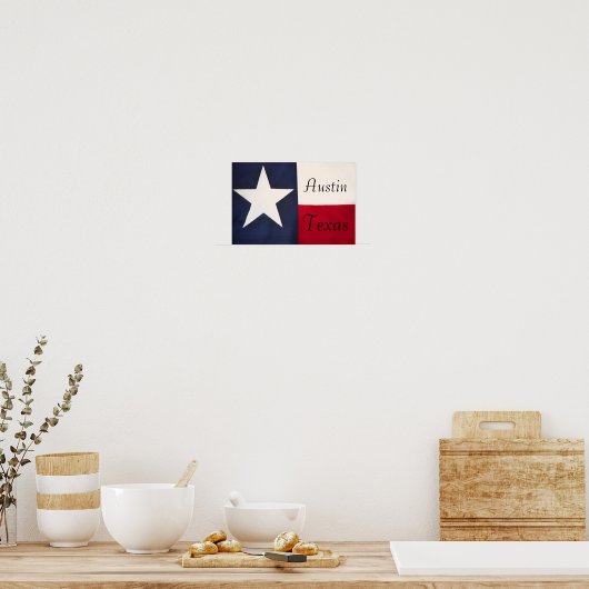 Poster Austin Texas (Keuken)