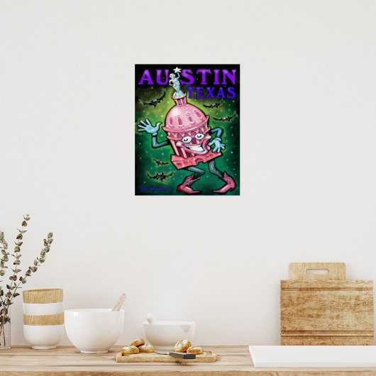 Poster Austin Texas (Keuken)