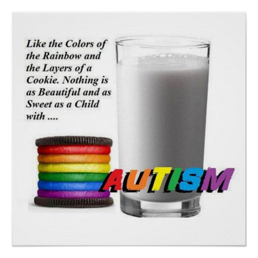 Poster Autism Cookies (Voorkant)