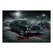 Poster Auto Black 09 (Voorkant)
