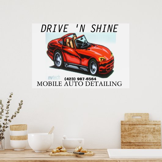 POSTER AUTO-DEATILING (Keuken)