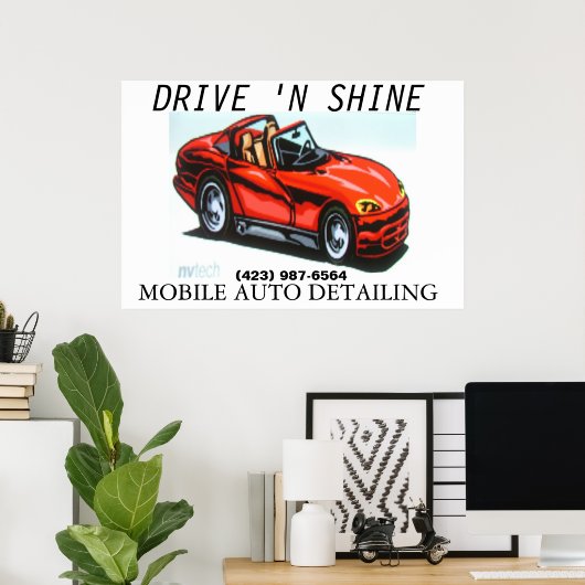 POSTER AUTO-DEATILING (Thuiskantoor)