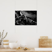 Poster auto-motor/afdruk (Keuken)