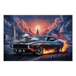 Poster Auto-vlaggen 03
