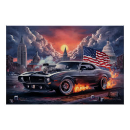Poster Auto-vlaggen 04