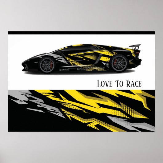 Poster automatisch racen (Voorkant)