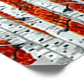 POSTER AUTUMN BIRCH TREES (Hoek)