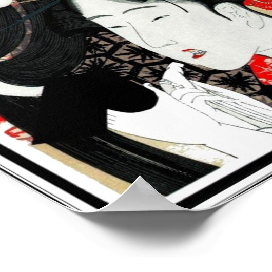 Poster Aziatische  Kunst Hokusai Katsushika Japan (Hoek)