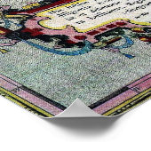 Poster Azoren Historic Map (Hoek)