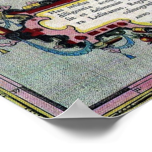 Poster Azoren Historic Map (Hoek)